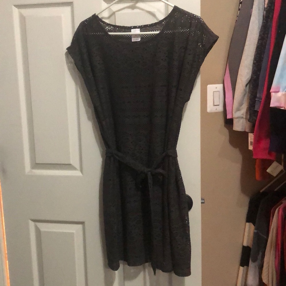 Gray swim cover up